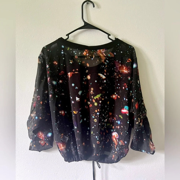Princess Vera Wang Galaxy Print Blouse - Small - Picture 3 of 7